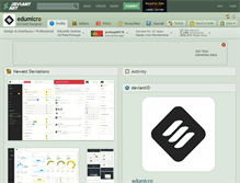Tablet Screenshot of edumicro.deviantart.com