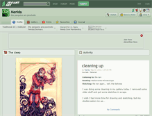 Tablet Screenshot of merida.deviantart.com