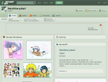 Tablet Screenshot of naruhina-yukari.deviantart.com