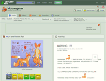 Tablet Screenshot of kitsune-gamer.deviantart.com