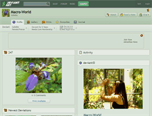Tablet Screenshot of macro-world.deviantart.com