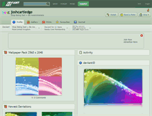Tablet Screenshot of joshcartledge.deviantart.com