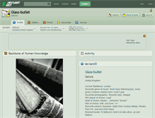 Tablet Screenshot of glass-bullet.deviantart.com