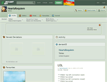 Tablet Screenshot of heartsrequiem.deviantart.com