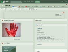 Tablet Screenshot of jakeroo.deviantart.com