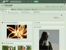 Tablet Screenshot of can-o-soup.deviantart.com