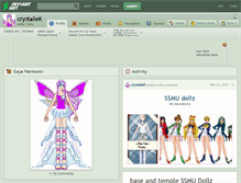 Tablet Screenshot of crystallek.deviantart.com