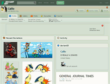 Tablet Screenshot of caillo.deviantart.com