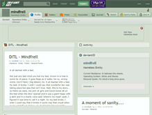 Tablet Screenshot of mindfrell.deviantart.com
