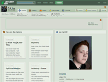 Tablet Screenshot of djlizz.deviantart.com