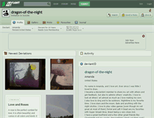 Tablet Screenshot of dragon-of-the-night.deviantart.com