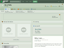 Tablet Screenshot of be-a-fatty.deviantart.com