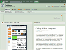Tablet Screenshot of fontspace.deviantart.com