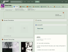Tablet Screenshot of lime-tree.deviantart.com