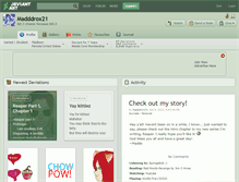 Tablet Screenshot of madddrox21.deviantart.com