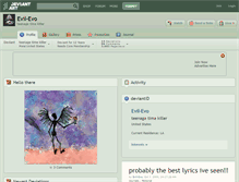 Tablet Screenshot of evil-evo.deviantart.com