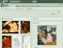 Tablet Screenshot of bcozy.deviantart.com