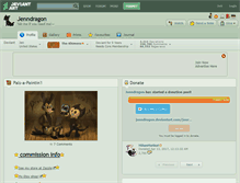 Tablet Screenshot of jenndragon.deviantart.com