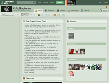 Tablet Screenshot of cultofrapture.deviantart.com
