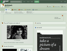Tablet Screenshot of ghettojack.deviantart.com