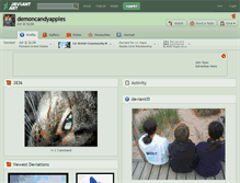 Tablet Screenshot of demoncandyapples.deviantart.com
