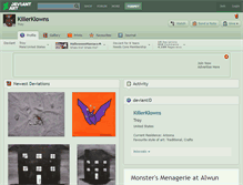 Tablet Screenshot of killerklowns.deviantart.com