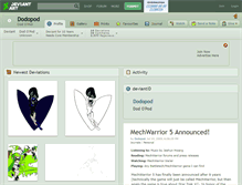 Tablet Screenshot of dodopod.deviantart.com