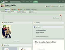 Tablet Screenshot of kensei-x-mashiro.deviantart.com