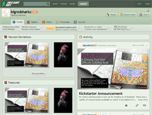 Tablet Screenshot of bigredsharks.deviantart.com