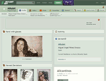Tablet Screenshot of mikalet.deviantart.com