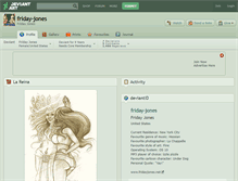 Tablet Screenshot of friday-jones.deviantart.com