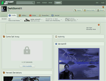 Tablet Screenshot of darkstormx1.deviantart.com
