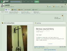 Tablet Screenshot of lark90.deviantart.com