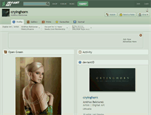 Tablet Screenshot of cryinghorn.deviantart.com