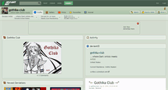 Desktop Screenshot of gothika-club.deviantart.com