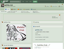 Tablet Screenshot of gothika-club.deviantart.com