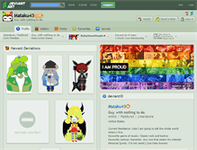 Tablet Screenshot of mataku43.deviantart.com