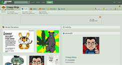 Desktop Screenshot of creepy-ninja.deviantart.com