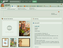 Tablet Screenshot of cunt-art.deviantart.com