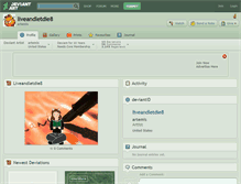 Tablet Screenshot of liveandletdie8.deviantart.com