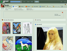 Tablet Screenshot of fenjin.deviantart.com