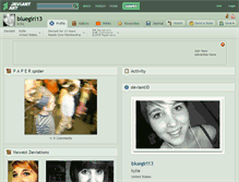 Tablet Screenshot of bluegirl13.deviantart.com