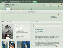 Tablet Screenshot of kittiekorn665.deviantart.com