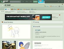 Tablet Screenshot of air-sylph.deviantart.com