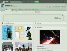 Tablet Screenshot of jenniferee.deviantart.com