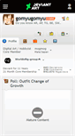 Mobile Screenshot of gomyugomyu.deviantart.com