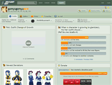 Tablet Screenshot of gomyugomyu.deviantart.com