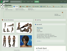 Tablet Screenshot of filtertone.deviantart.com