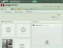 Tablet Screenshot of goodeggproductions.deviantart.com
