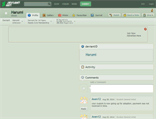 Tablet Screenshot of harumi.deviantart.com